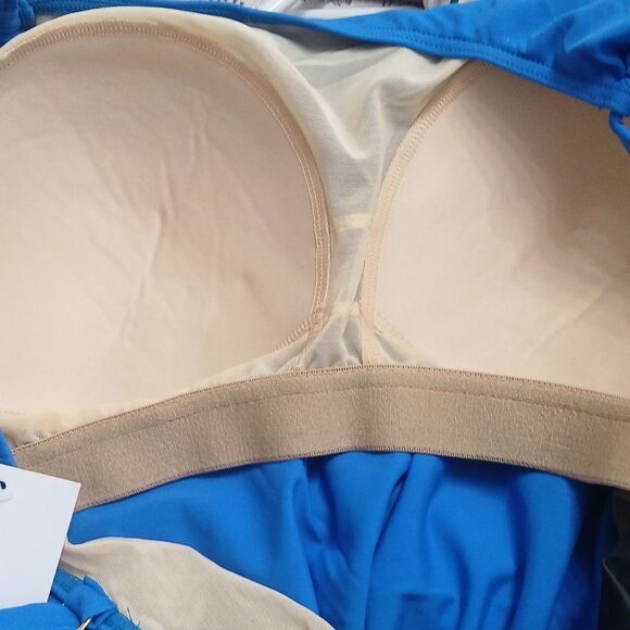 Swimsuits for All Royal Loop Strap Blouson tankini top Sz 18 NWT - Picture 5 of 7